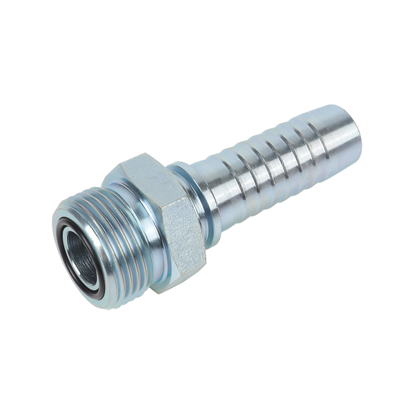 Conexión de manguera hidráulica macho de sello plano ORFS 14211 Conexión de manguera hidráulica macho de sello plano ORFS 14211